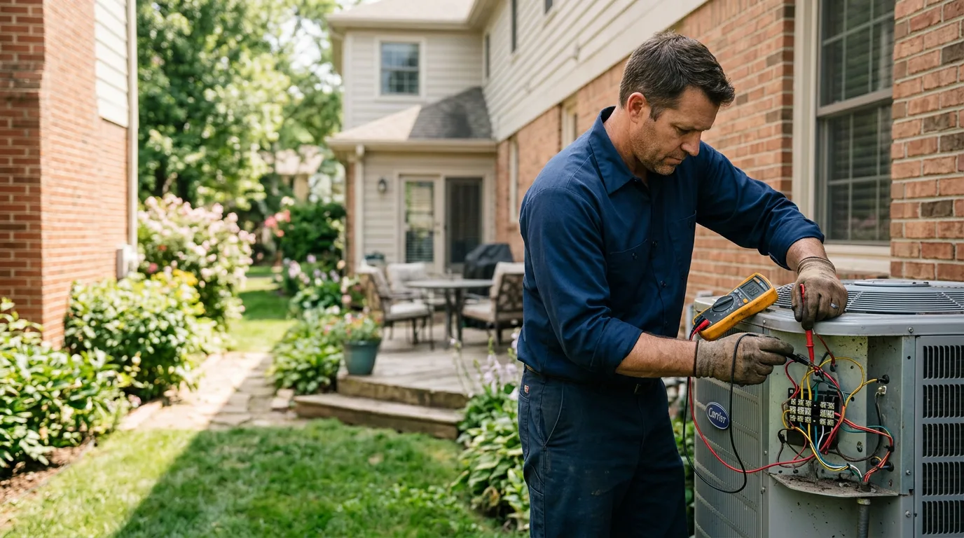 HVAC technician working near Lytle, TX